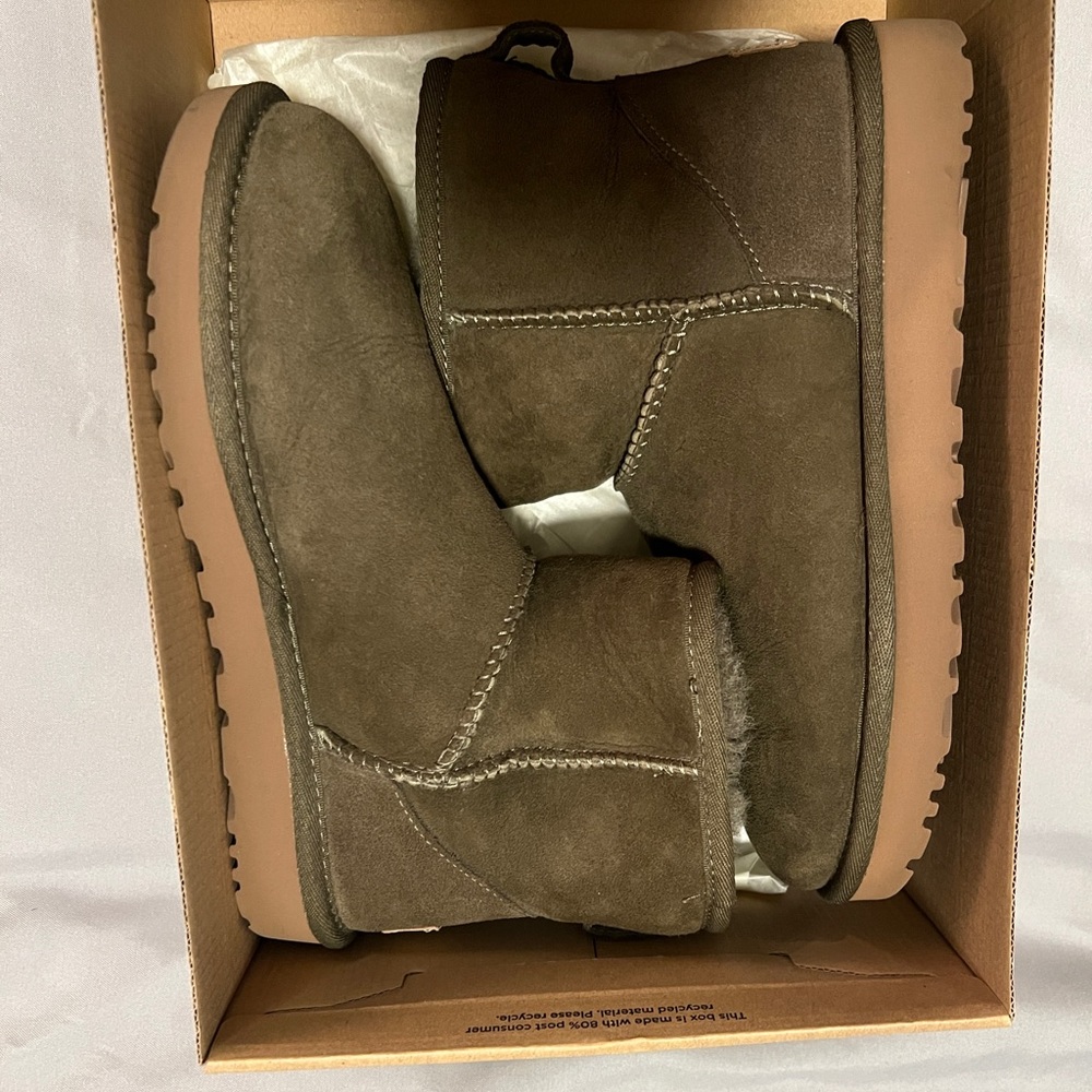 Olive Mini Ugg Boots